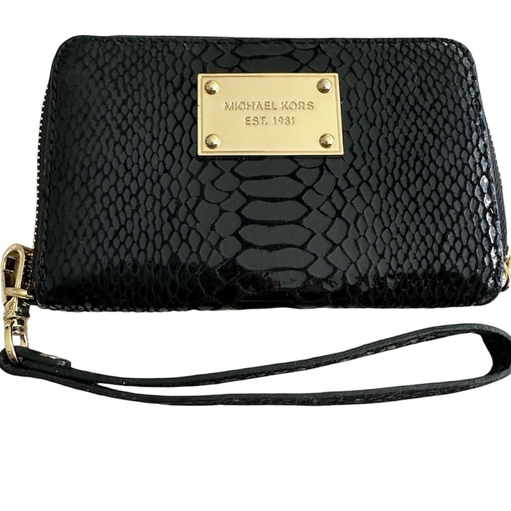 Michael Kors Black Wristlet Wallet